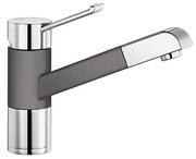Смеситель Бланко Zenos-S chrome/Silgranit темная скала фото в Тюмени Смеситель Blanco Zenos-S chrome/Silgranit темная скала фото в Тюмени
