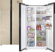 Отдельностоящий холодильник с инвертором Weissgauff WSBS 600 BeG NoFrost Inverter фото в Тюмени