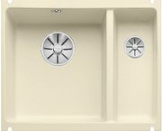 Мойка Blanco SUBLINE 350/150-U керамика отводная арматура InFino® жасмин