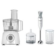 Bosch (кухонный комбайн MCM3200W + блендер MSM 66120)
