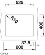 Мойка BLANCO SUBLINE 340/160-U Silgranit кофе, чаша слева фото 3 в Тюмени