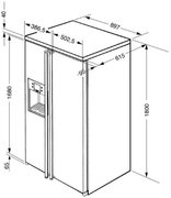 Холодильник Smeg SBS8003P фото 2 в Тюмени