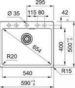 Мойка Franke MRG 610-54 FTL грифельный серый фото 4 в Тюмени