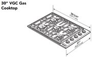 Газовая варочная панель Viking EVGSU5301SS фото 4 в Тюмени