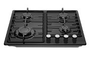 Газовая варочная панель MAUNFELD EGHE.64.3STS-EB фото 3 в Тюмени