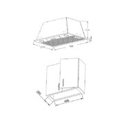 Полновстраиваемая вытяжка Korting KHI 6530 W фото 3 в Тюмени