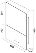 Вытяжка Falmec Ghost 60 (600) P.E white фото 3 в Тюмени