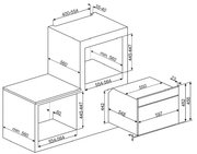 Компактный духовой шкаф с СВЧ Smeg SF4920MCX фото 2 в Тюмени