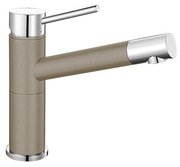 Смеситель Бланко Alta compact chrome/Silgranit серый беж фото в Тюмени Смеситель Blanco Alta compact chrome/Silgranit серый беж фото в Тюмени