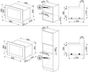 Встраиваемая микроволновая печь Smeg FMI120G фото 4 в Тюмени