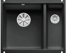 Мойка Blanco SUBLINE 350/150-U керамика отводная арматура InFino® черный